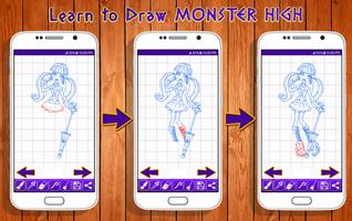 Poster Learn to Draw Monster High Characters