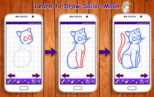 Learn to Draw Sailor Moon Characters 截圖 3