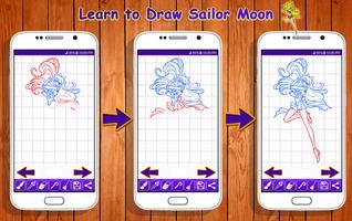 Learn to Draw Sailor Moon Characters 海報