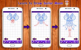 Learn to Draw Sailor Moon Characters 截圖 1