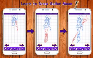 Learn to Draw Sailor Moon Characters 截圖 2