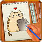 Learn to Draw Pusheen Cat Characters أيقونة