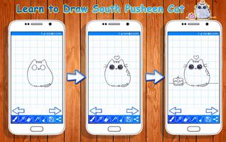 Learn to Draw Pusheen Cat Characters تصوير الشاشة 1