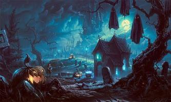 Eerie Spooky Horrific Halloween Music & Songs Affiche