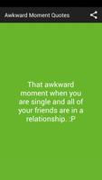 Awkward Moment Status Quotes capture d'écran 1