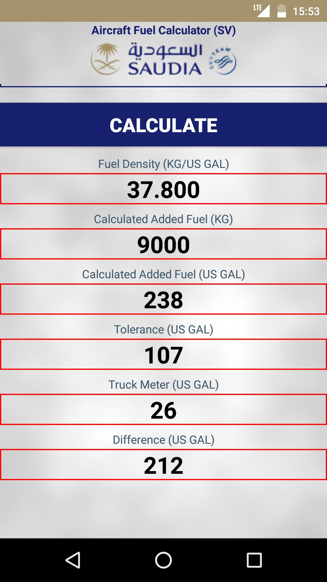 Aircraft Fuel Calculator (SV) APK pour Android Télécharger