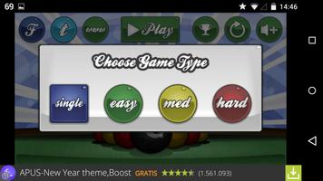 Free Billiard game capture d'écran 2