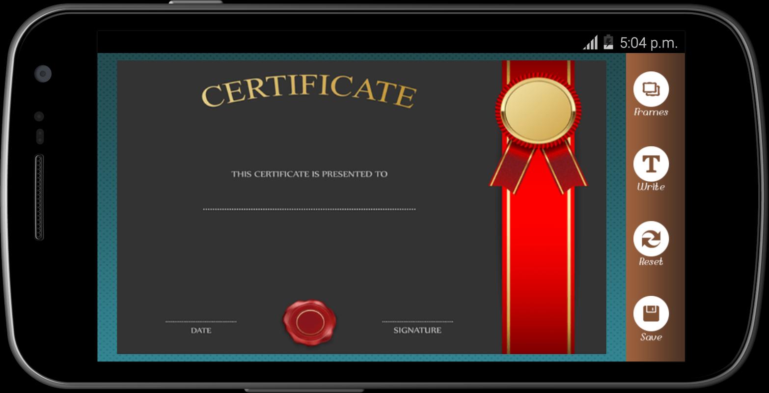 certificate maker app pro descarga apk gratis arte y diseño