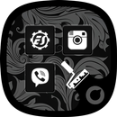 Black and White - Solo Launcher Theme APK