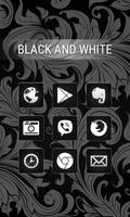 Black and White - Solo Launcher Theme ảnh chụp màn hình 2