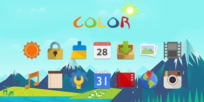 Color - Solo Launcher Theme постер