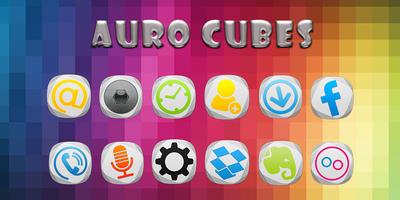 Auro Cubes - Solo Launcher Theme Affiche
