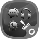 Black Silver - Solo Launcher Theme APK