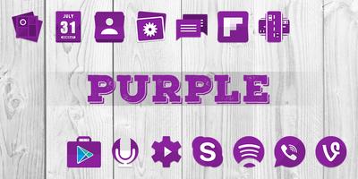 Purple - Solo Launcher Theme Affiche