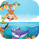 Hungry Ape & Megalodon Sharks APK