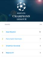 Results Champions League ポスター