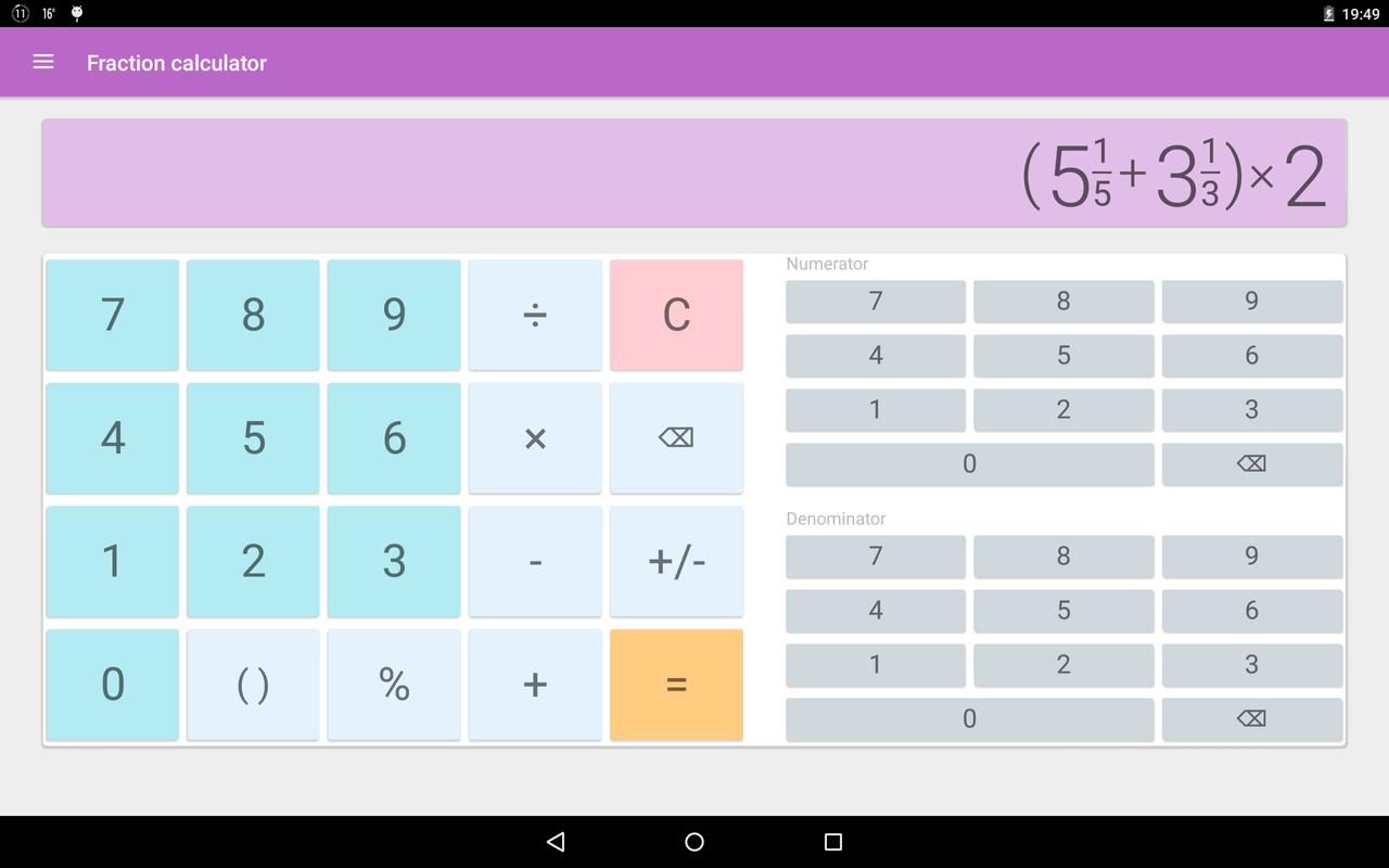 Fraction Calculator APK Download - Free Education APP for ...
