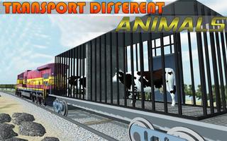 Jungle Animals Train Transport Simulator 3D poster
