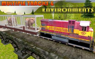 Jungle Animals Train Transport Simulator 3D screenshot 1