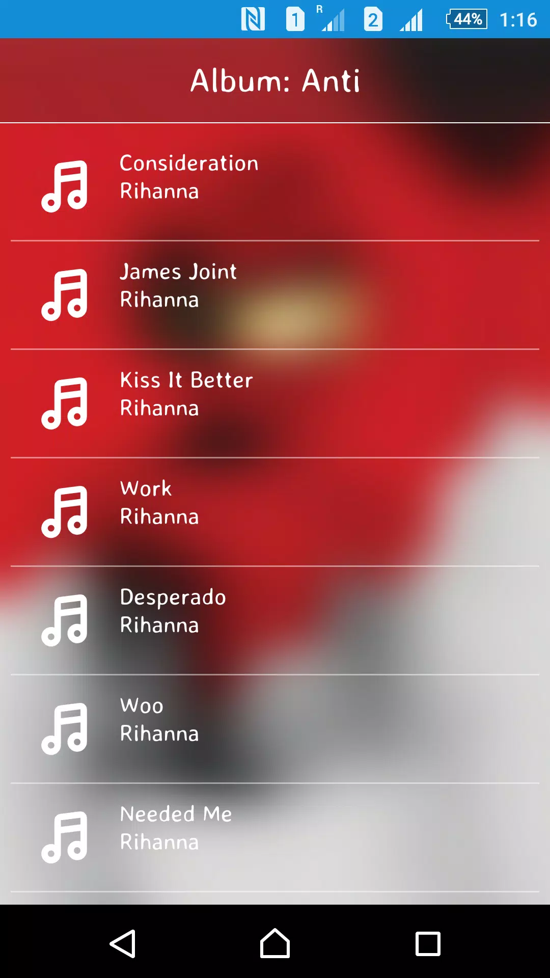 Rihanna Anti Songs And Lyrics APK pour Android Télécharger