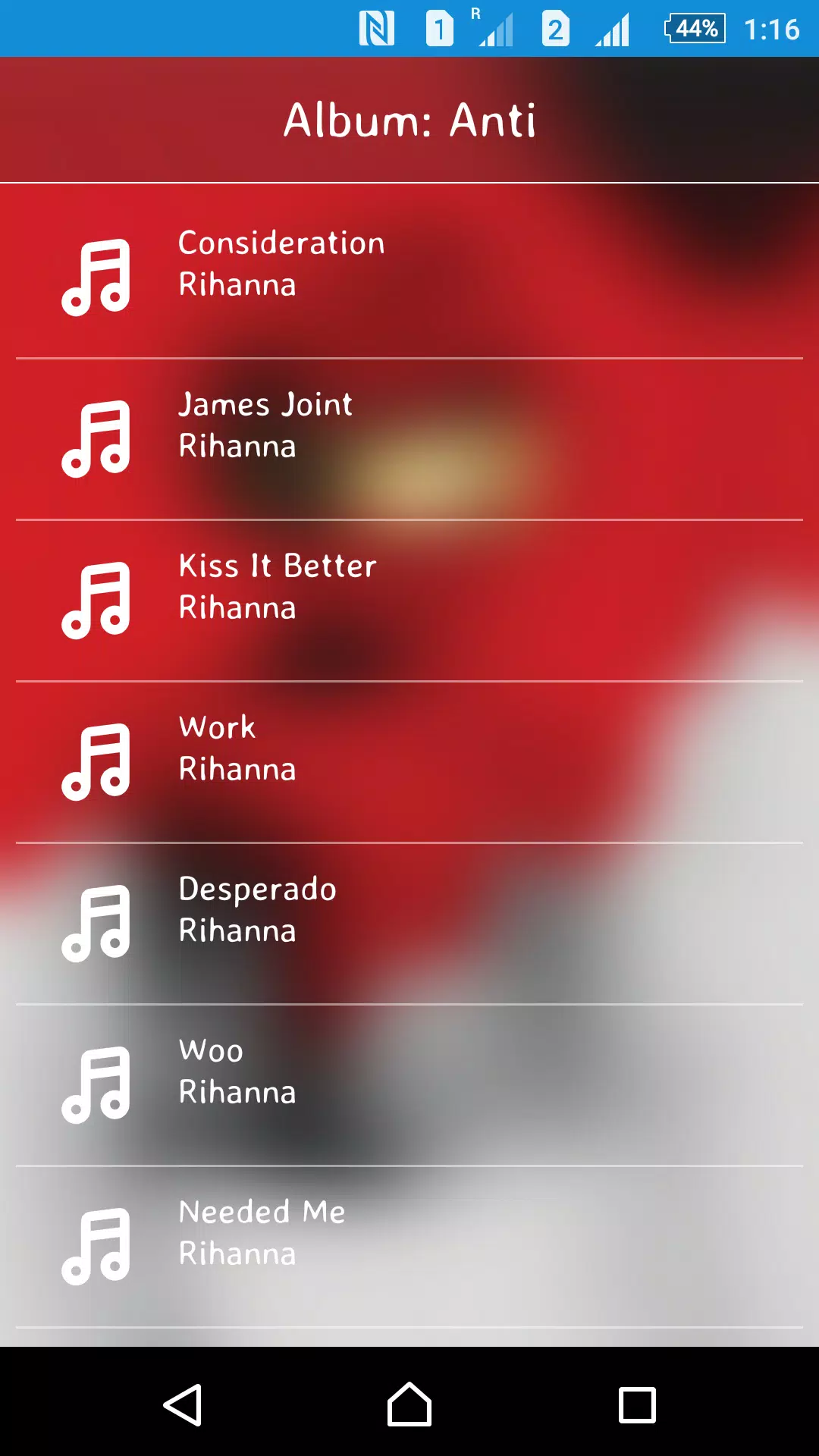 Anti - Rihanna Lyrics APK for Android Download