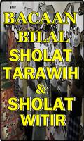 Bacaan Bilal Sholat Tarawih dan Sholat Witir Plakat