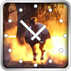 Horses Clock Widget ikona