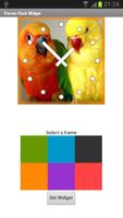 Parrots Clock Widget Plakat