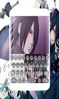Sasuke Uchiha Rinnegan Keyboard Emoji Cartaz