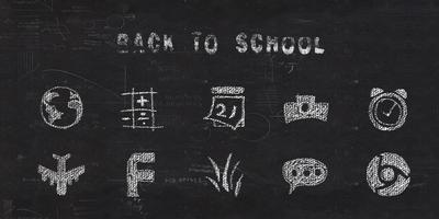 Back to School Theme Affiche