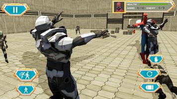 паук против трансформаторной битвы: паук герой 3d постер