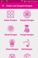 Kolam and Rangoli Designs Plakat
