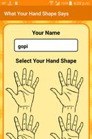 What Your Hand Shape Says Affiche