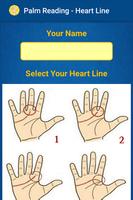 Palm Reading - Heart Line Affiche