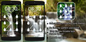 waterfall pattern lock screen