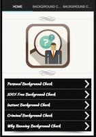 Background Check Free poster