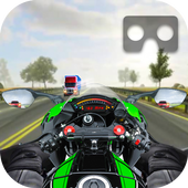 VR Tráfego Bike Racer ícone