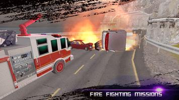 Fire Fighter Truck Simulator 3D capture d'écran 3