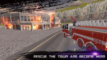 Fire Fighter Truck Simulator 3D capture d'écran 1