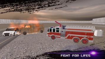 Fire Fighter Truck Simulator 3D capture d'écran 2
