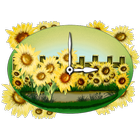 Sunflower Clock Widget icône