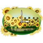 Sunflower Clock Widget simgesi