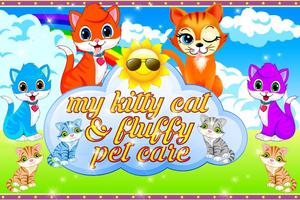 My Kitty Cat & Fluffy Pet Care Affiche