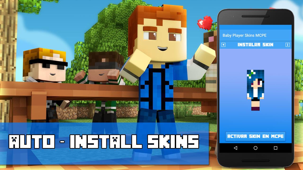 Baby Player Mod for MCPE. Vympel Skin MCPE. Summer Skins MCPE. Rieker MCPE Skin. Baby player