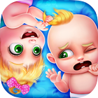 Newborn Baby Angry Twins icône