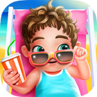 Summer Beach Baby Care Games icône