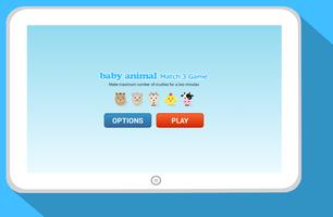 baby animal: Match 3 Game الملصق