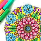 Color Me-Mandala Coloring Book आइकन