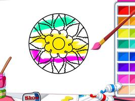 Color Me-Mandala Coloring Book পোস্টার