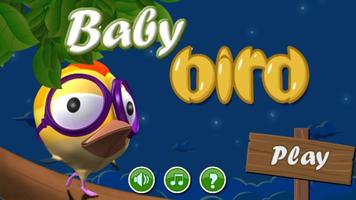 Cute Baby Bird Affiche